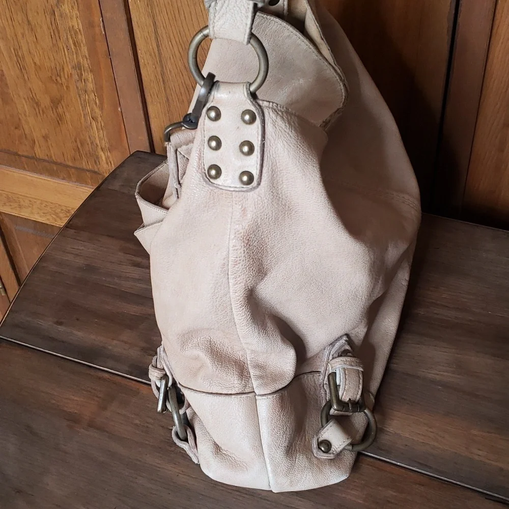 Tano Adjustable Leather Hobo Shoulder Satchel Bucket Bag
